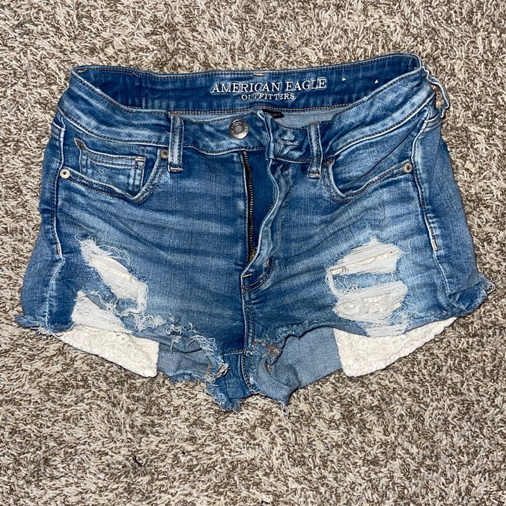 American Eagle next level stretch jean shorts